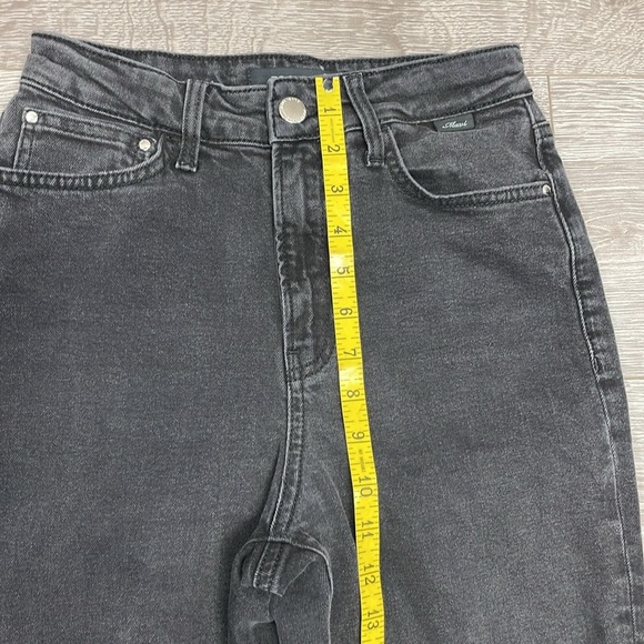 Mavi Star High Waist Mom Jean Black Wash Denim Style 101077-33944 Size 25x29 - Picture 9 of 15